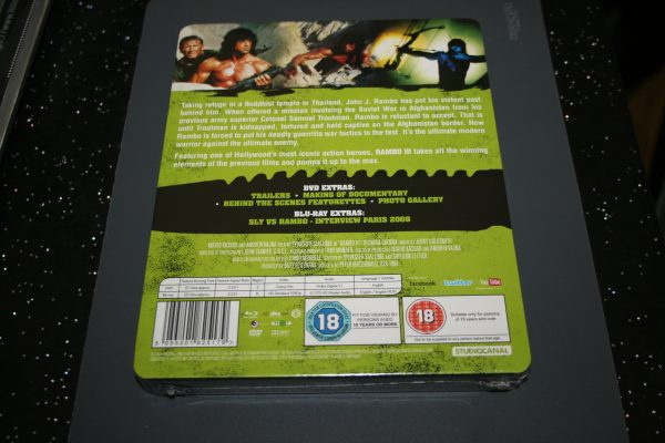 Rambo 3 Limited Edition Steelbook (Dvd/Blu-ray, 1988) Brand New. Cert 18. - Image 2