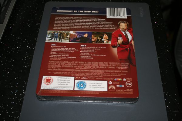 Anchorman: The Legend of Ron Burgundy Steelbook (Blu-ray , 2004) New. Cert 15. - Image 2