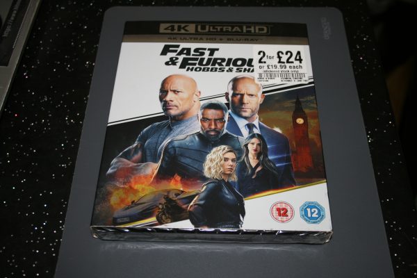 Fast & Furious Presents: Hobbs & Shaw (4K UHD Blu-ray/Blu-ray, 2019) New. Cert 12. + Slip Cover.