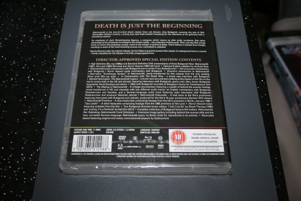 NEKROMANTIK 1 & 2 DIRECTOR APPROVED SPECIAL EDITION (ARROW VIDEO) (BLU-RAY, 2017) BRAND NEW. CERT 18/ - Image 3