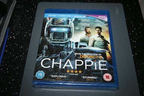 Chappie (Blu-ray + Bonus Disc, 2015) Brand New. Cert 15.
