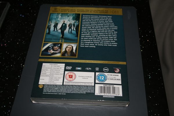 Inception (DVD, 2010) Brand New. Cert 12. + Limited Edition Slip Cover. - Image 2