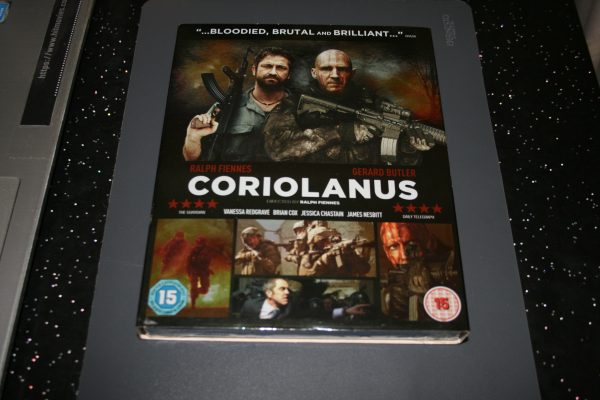 Coriolanus (Blu-ray, 2012) Brand New. Cert 15. + Slip Cover.