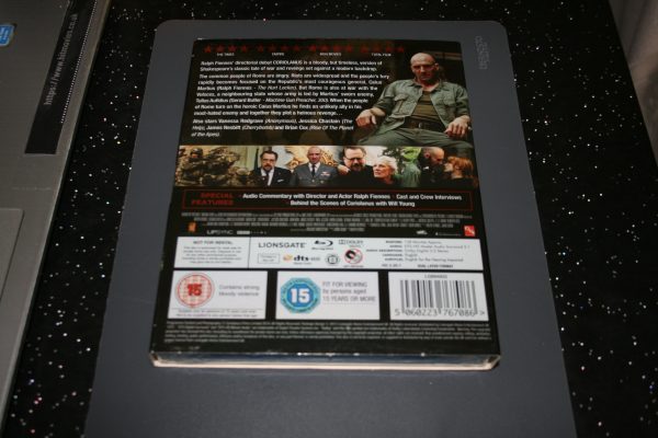 Coriolanus (Blu-ray, 2012) Brand New. Cert 15. + Slip Cover. - Image 2