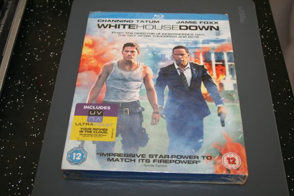 White House Down (Blu-ray, 2014) Brand New. Cert 12. + Slip Cover.