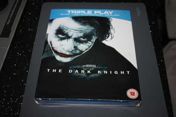 The Dark Knight (BluRayDVD, 2012) Brand New. Cert 12. + Slip Cover.