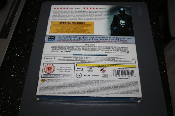 The Dark Knight (BluRayDVD, 2012) Brand New. Cert 12. + Slip Cover. - Image 2